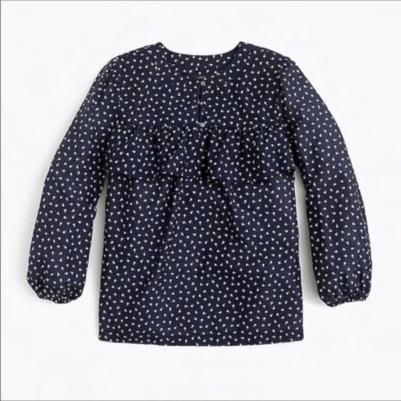 J. CREW Cherry Micro Print Blouse - Picture 6 of 13